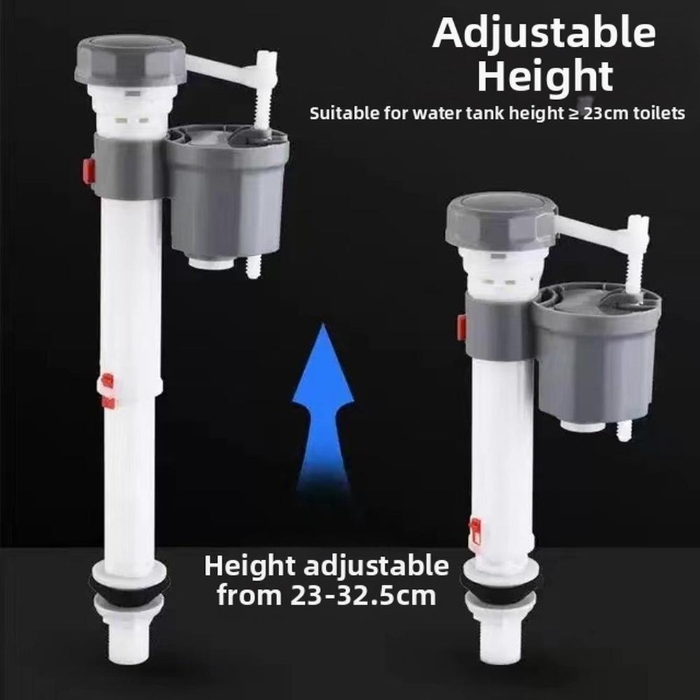 Water Saving Toilet Inlet Valve Adjustable Height 23 32 5cm with Anti Siphoning Valve and Telescopic Design for Standard Tanks