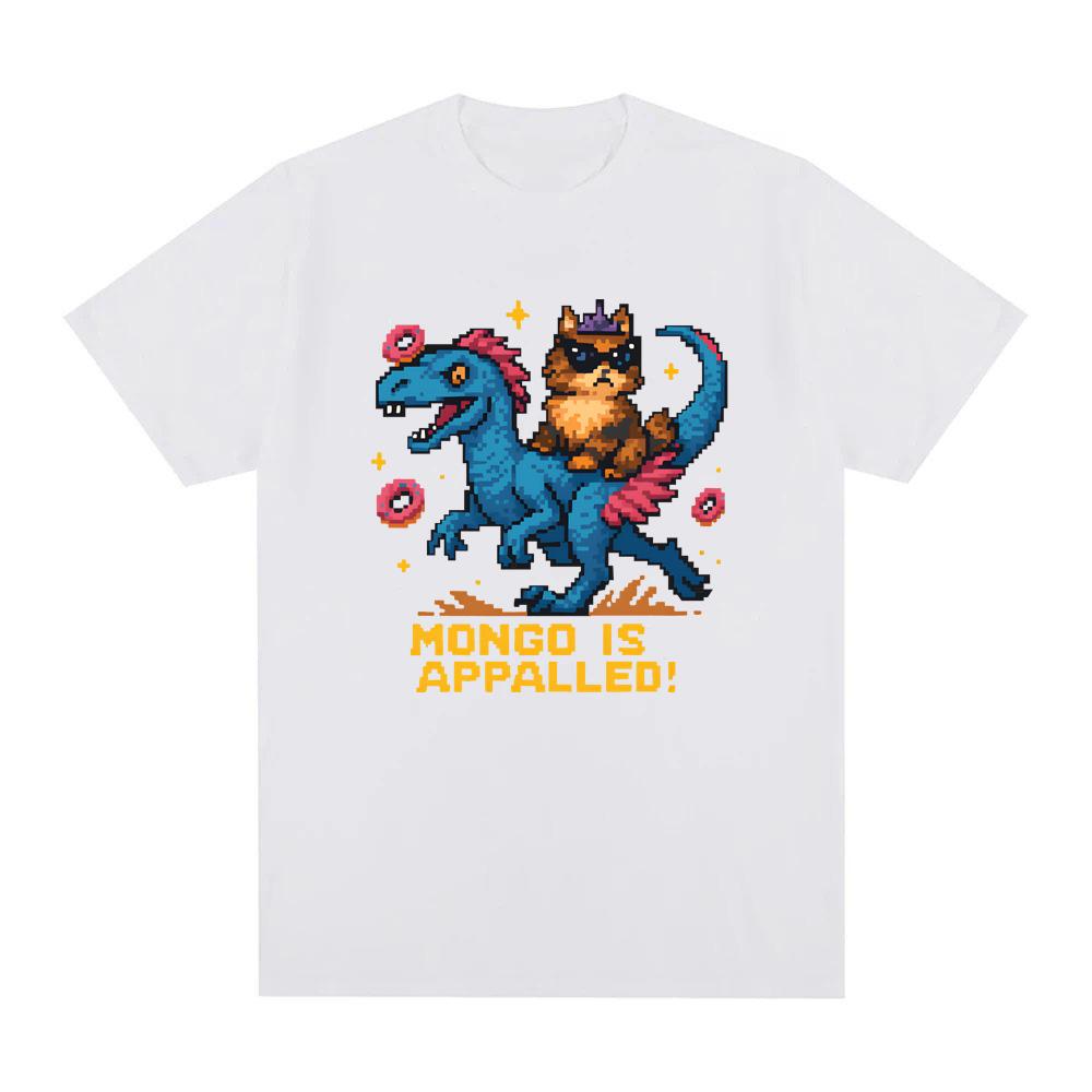 Mongo is Appalled Dungeon Crawler Carl TShirt Round Neck Comfortable Tees Summer Oversized Clothes Fashion Cotton Oneck Tops