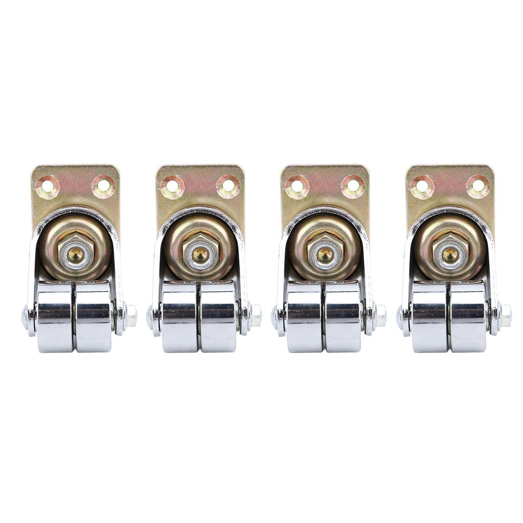 4 Stück Klavierrolle 360 Grad drehbare Schwenkrolle für Möbel Bücherregal Sofa