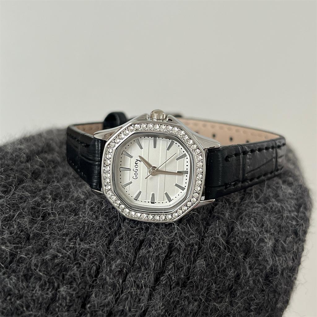 Mori Literary And Artistic Women'S Student Watch, High-End Wind Temperament, Simple Diamond-Encrusted Quartz Watch