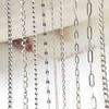 2Meters/lot Stainless Steel Long Frame Chains DIY Necklace Bracelet Accessories Chain Flat Round Links Chain for Jewelry Making