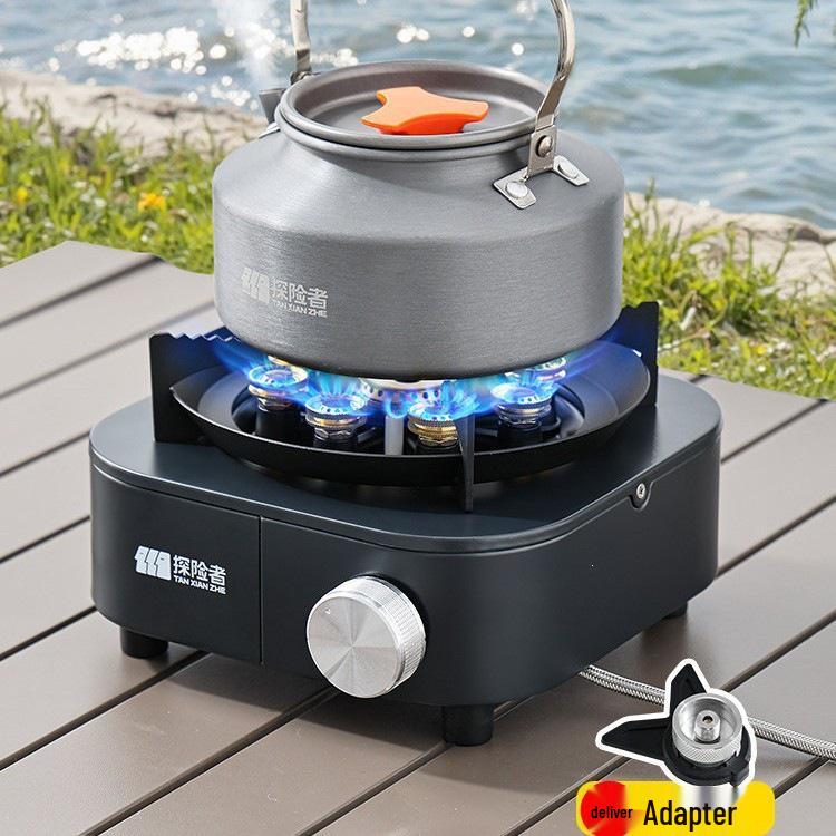 Portable Split-Type Gas Stove for Outdoor Tea Brewing and Camping