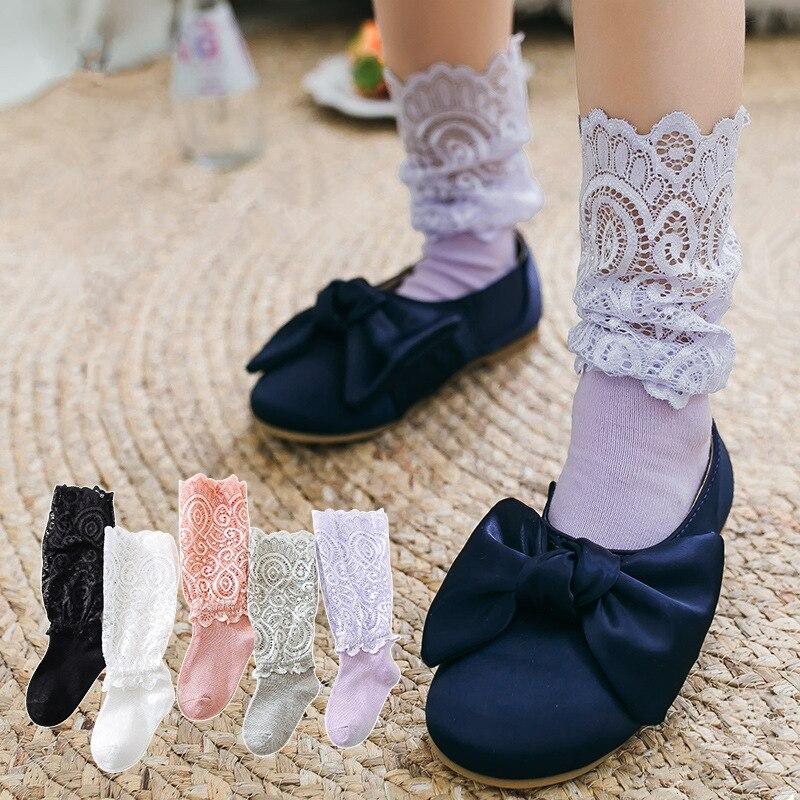 Chaussettes amples pour bébés et enfants, été, chaussettes pour bébés filles, dentelle tendance, chaussettes pour enfants, accessoires vestimentaires, chaussettes amoncelées amoncelées