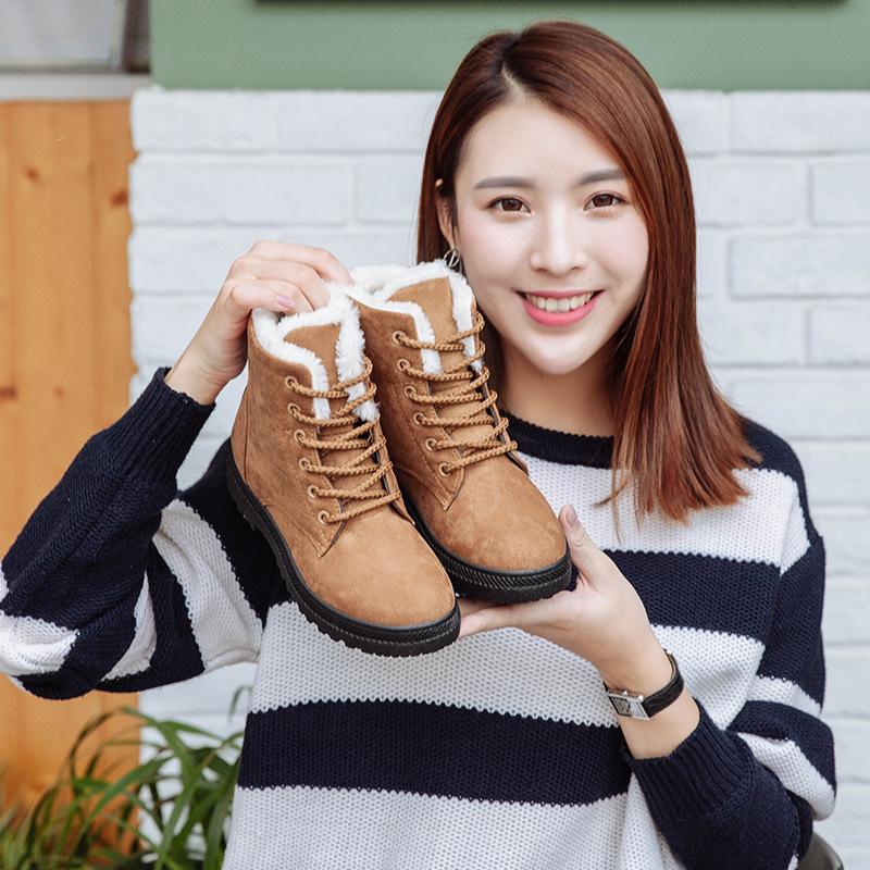 Fashion Women's Snow Boots New Ladies Snow Boots Winter New Women's Winter Shoes Women's Warm in the Tube Women's Cotton Shoes 785