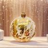 2025 Cross Border New Ink Style Christmas Ball, Sparkling Powder and Hand Drawn Christmas Ball Decoration Window Pendant