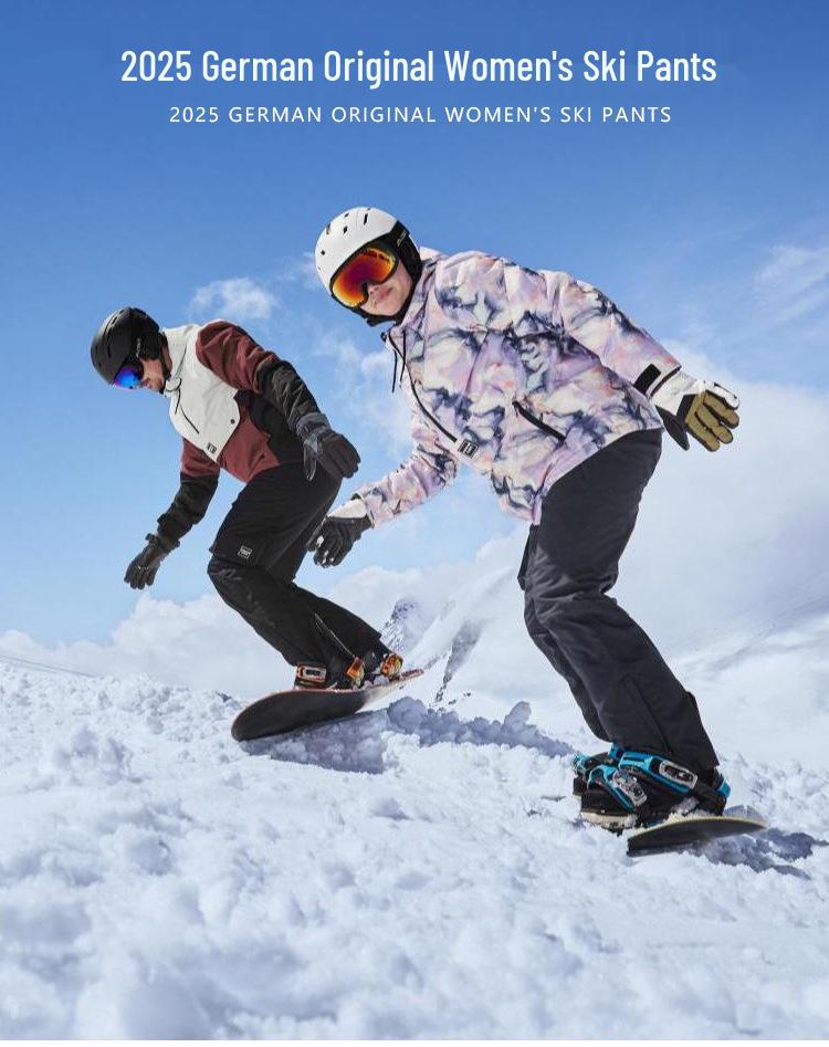 Women's Windproof Waterproof Ski Pants - Thickened, Warm, Professional for Single/Double Board Skiing