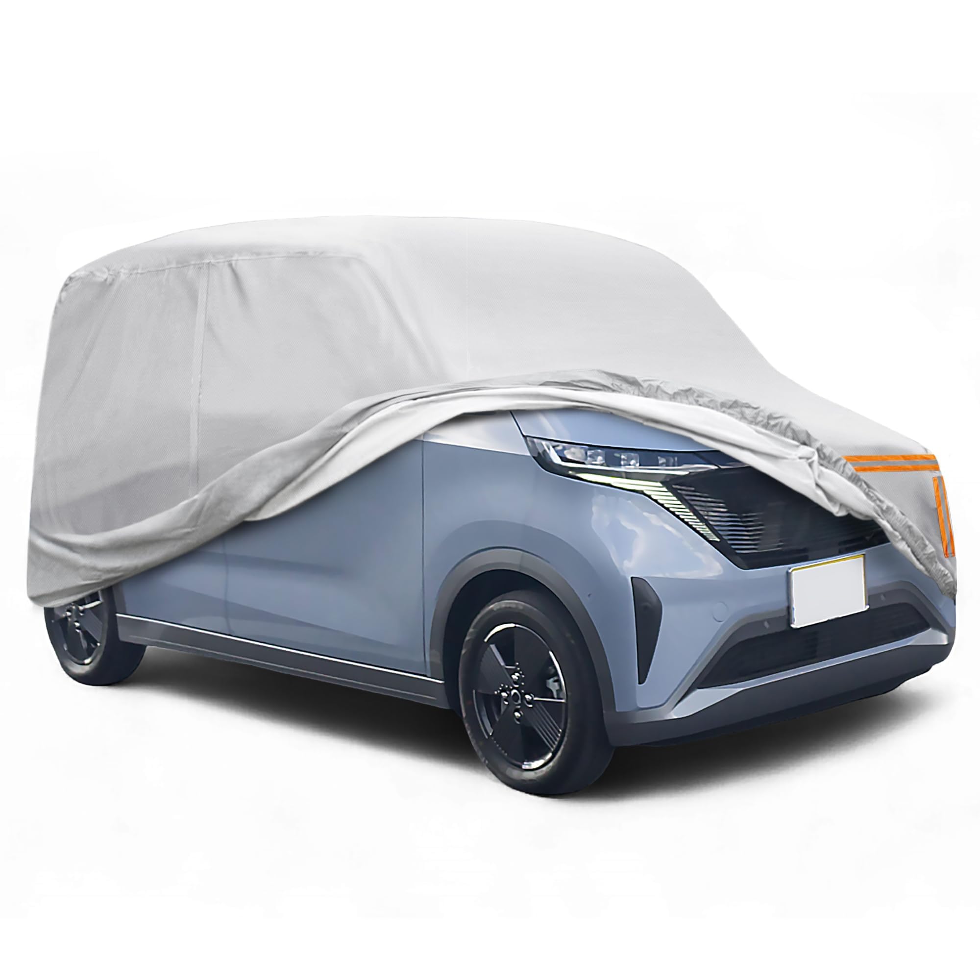 

Nissan Sakura Dayz Car Sun Hail Rainy Season Flame Strong Yellow Outdoor Snow Radiation UV 1 Side Reflective Silver Tone Cover, Lightweight,