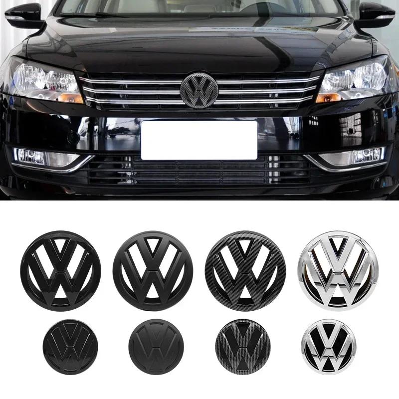 ZCKOT1 VW Logo Car Badge Hood Front Fence Rear Trunk Emblem Sticker For Volkswagen PASSAT B6 B7 2011-2015 Passat B8 2016-2018 Accessory