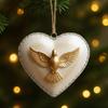 Heart-Shaped Christmas Hanging Ornament Indoor Outdoor Hame Office Holiday Party Xmas Tree