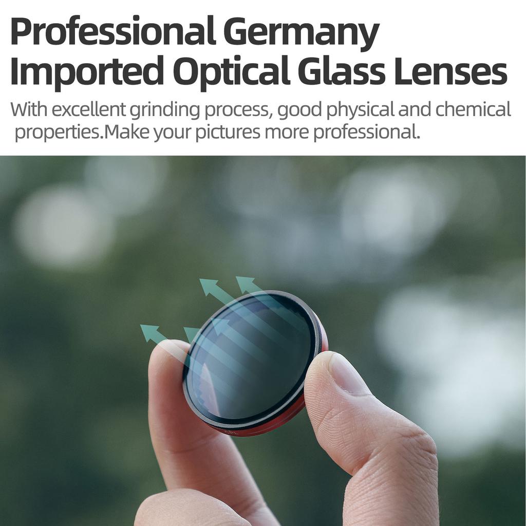 Lens Filter for Action 5Pro/4/3 Filter MCUV ND8 ND16 ND32 ND64 CPL PL Drones Camera Lens Filter Protective Access
