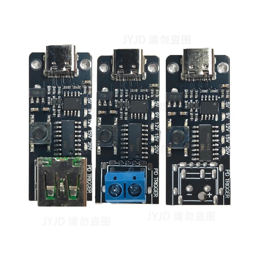 100W 5A USB-C Schnelllade-Trigger-Platinenmodul PD/QC Lockvogelplatine USB Typ-C PD 2.0 3.0 Power Delivery Boost