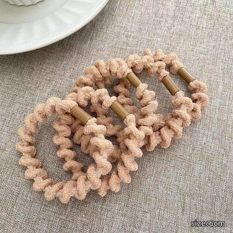 Elastico per Capelli a Scrunchie in Lussuosa Pelle Nera - Elastico Durevole per Capelli da Donna
