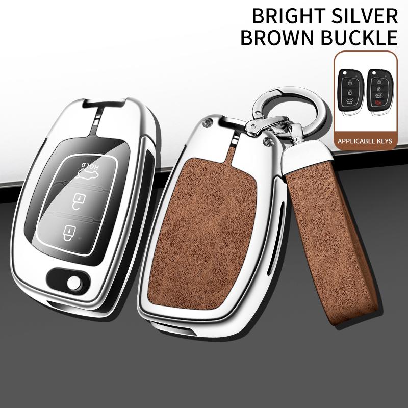 New Zinc Alloy Car Key Case Cover For Hyundai Ix25 Ix35 I10 I30 Solaris Tucson Sonata Santa Fe Sport Mistra Elantra Creta Verna