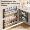 Slippers Shoe Rack No Punching Bathroom Slipper Hook Toilet Wall Mounted Bedroom Neat Storage Shoe Drying Rack Shoe Organizer