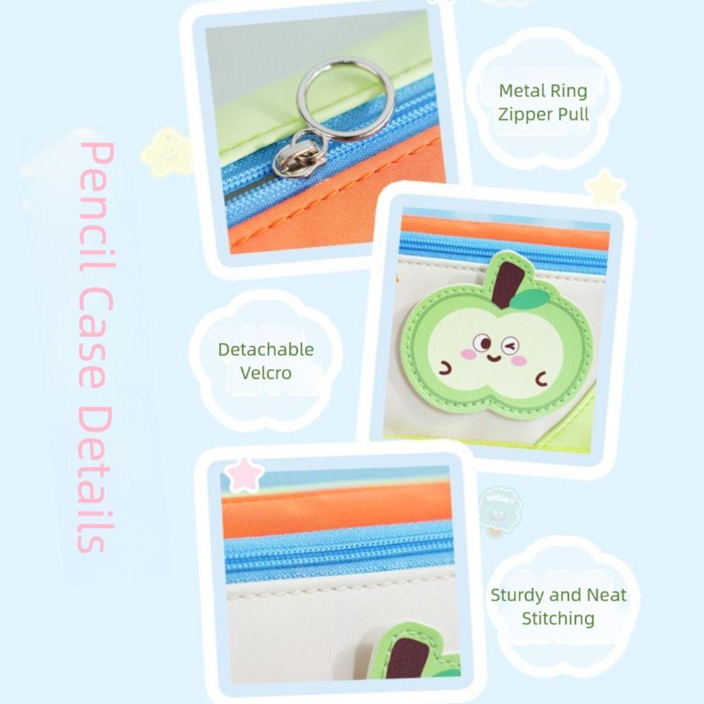 Double Layers Pen Bag Large Capacity Stationery Organizer New Pen Box  Students