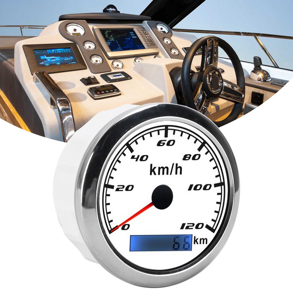 GPS meter Pointer Odometer 0120KM/H 0  KM IP67 932VDC   for Car Truck Boats