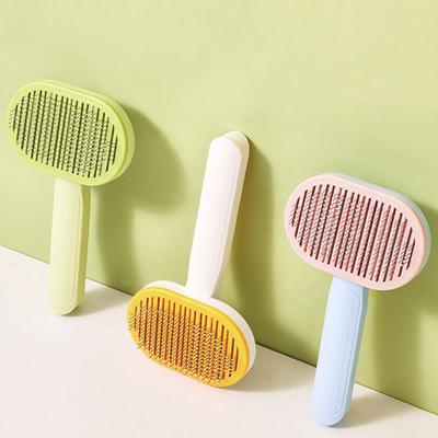 Pet Brush for Shedding Self-Cleaning Grooming Brush Cat Shedding Comb Removes Loose Fur for Long Short Hair Dogs Cats