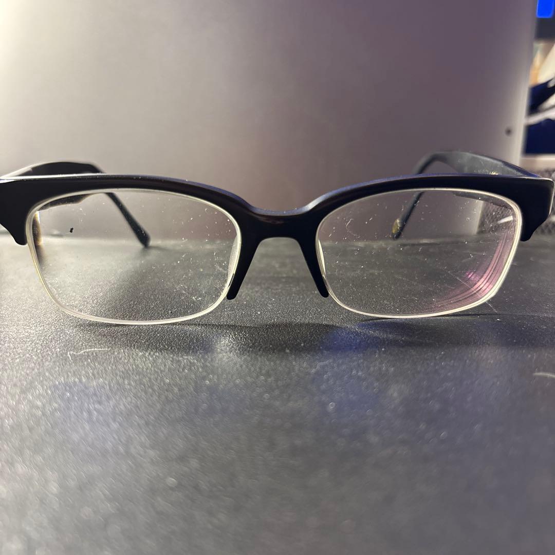 Used [Price reduced] JINS Classic black frame square glasses