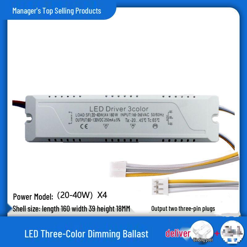 LED Deckenleuchte mit Dreifarben-Dimmung und Universal-Treiber