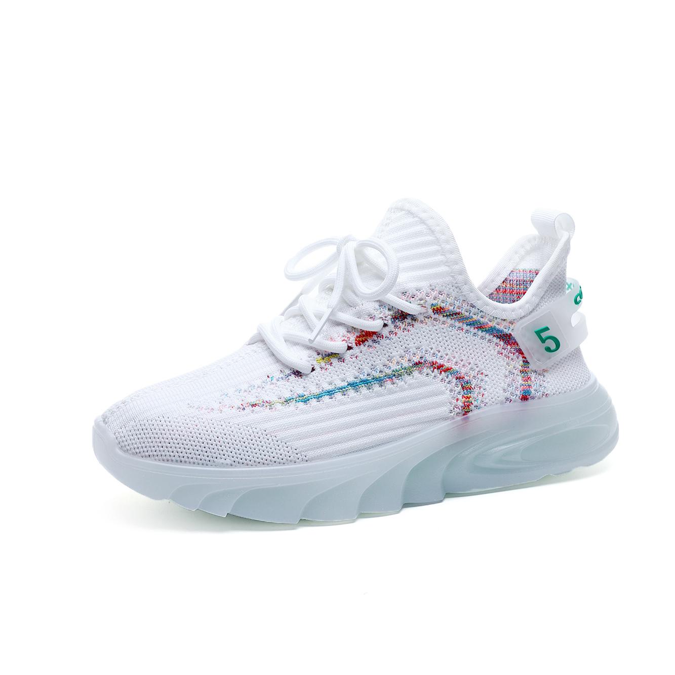 

Модные персонализированные летающие тканые дышащие и удобные женские кроссовки Sweet Wind Sports Casual Running Shoes Модные женские повседневные кроссовки 40 белый