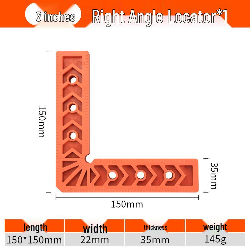 L-Shaped 90° Right Angle Positioning Ruler for Woodworking and Stone, Thickened Plastic Design