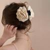 Flower Clip Rose Half-Tied Hairpin Women Headdress Big Flower Large Shark Claws