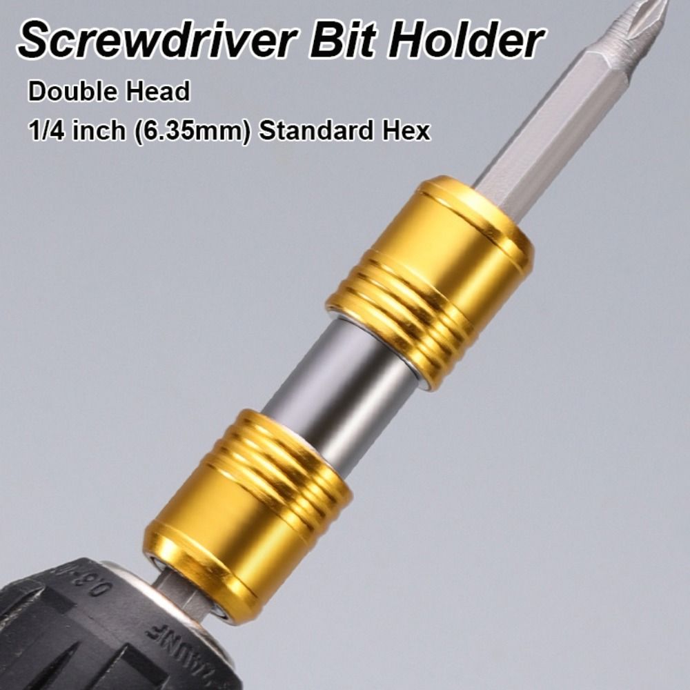 Double Head Bit Holder Portable Electric Drill Holder New Extension Socket