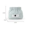 Fashion Mini Shrapnel Bag Corduroy Soft Lipstick Purse Solid Color Coin Purse Travel