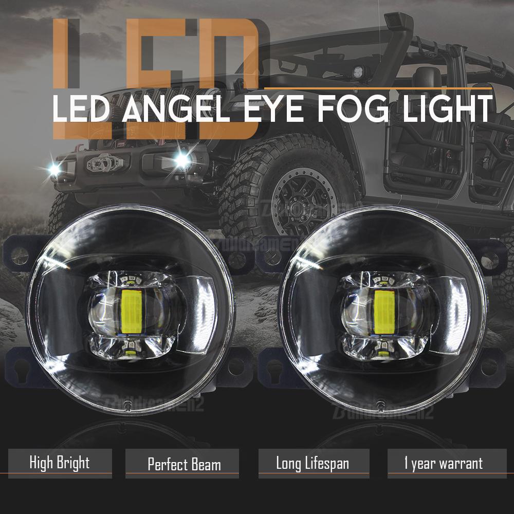 2 X Car Front LED Fog Light Accessories 30W H11 Lens Fog Lamp For Peugeot 308 2013 2014 2015 2016 2017 2018