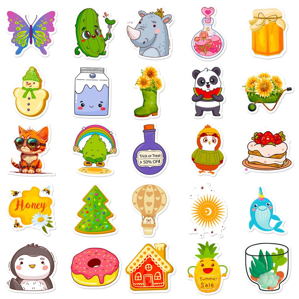 50 Stickers Personalized Creative Network Map Mix And Match Car Mobile Phone Water Cup Decorative Sticker Waterproof Hand Account Sticker