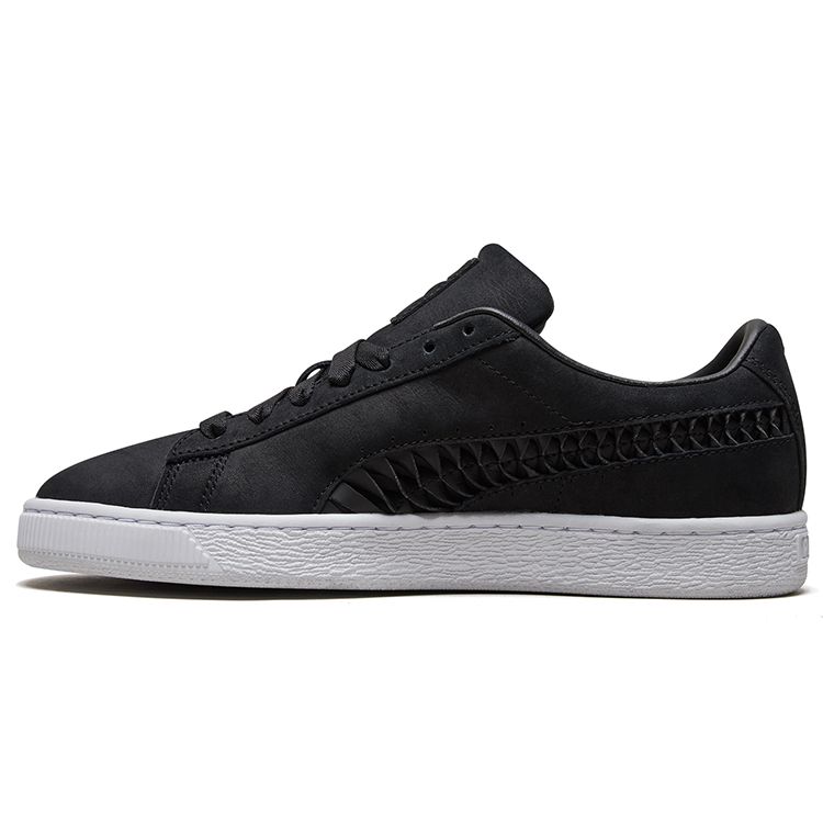 Puma Basket Comfortable Versatile Low-Top Sneakers Women sneakers Black 369318-01