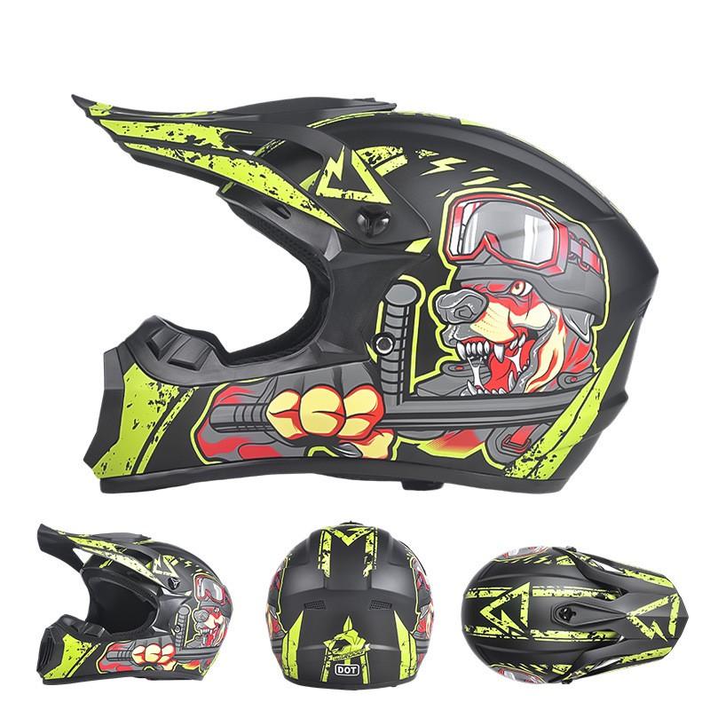 Full Face Motorcycle Helmet Off-Road ATV Dirt Bike Mountain Downhill Karting Safety Protection