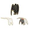 Unique Movie Inspired Angel And Demon Brooch Pin Stylish Alloy Cartoon Accessory