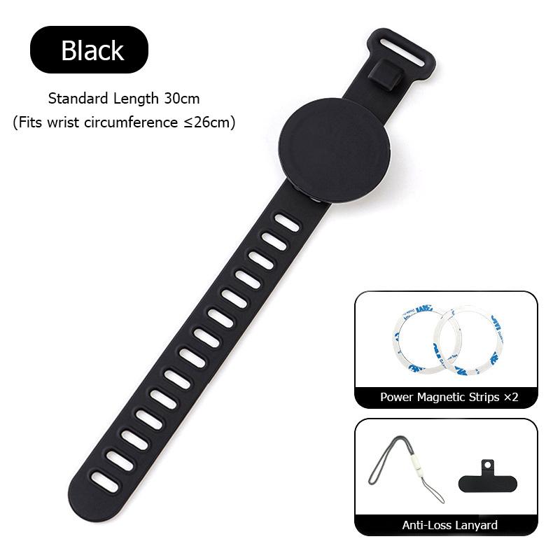 

Магнитное крепление Magsafe - Наручный ремешок для велоспорта на открытом воздухе, Портативный кронштейн ленивая рука для фитнеса, Магнитный держатель для телефона 30cm чёрный