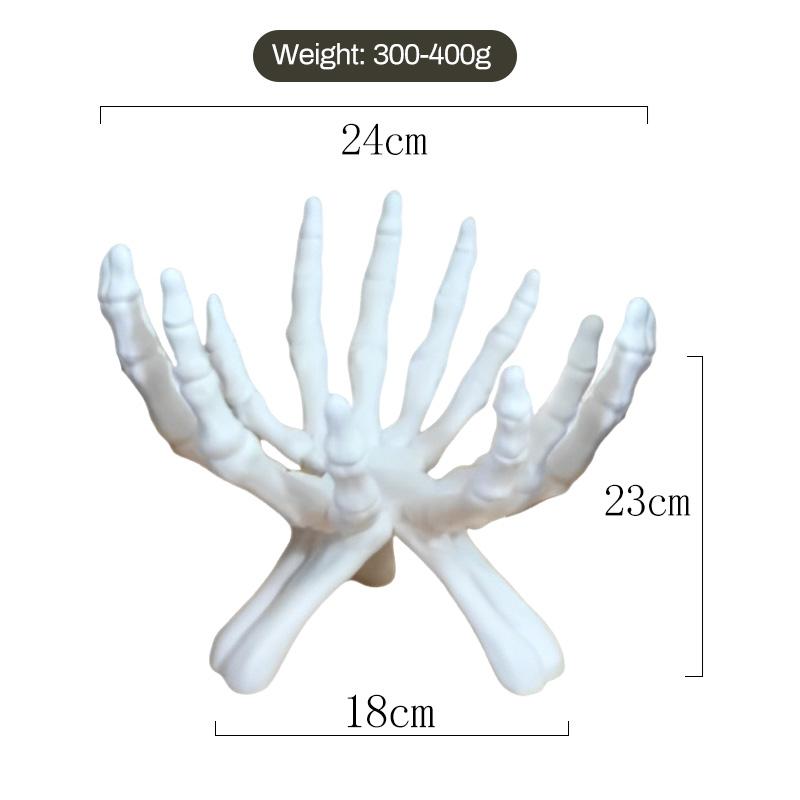 Skeleton Hands Bowl 3D Printing Halloween Skull Bowl Home Decoration Spooky Halloween Decorative Bowl Held by Skeleton Hands