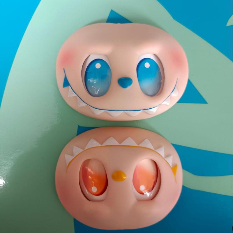 1 Set Diy Handmade Switching Emotions Labubu 3Rd Big Into Energy Vinyl Face Hand Foot Dolls Facial Accessories