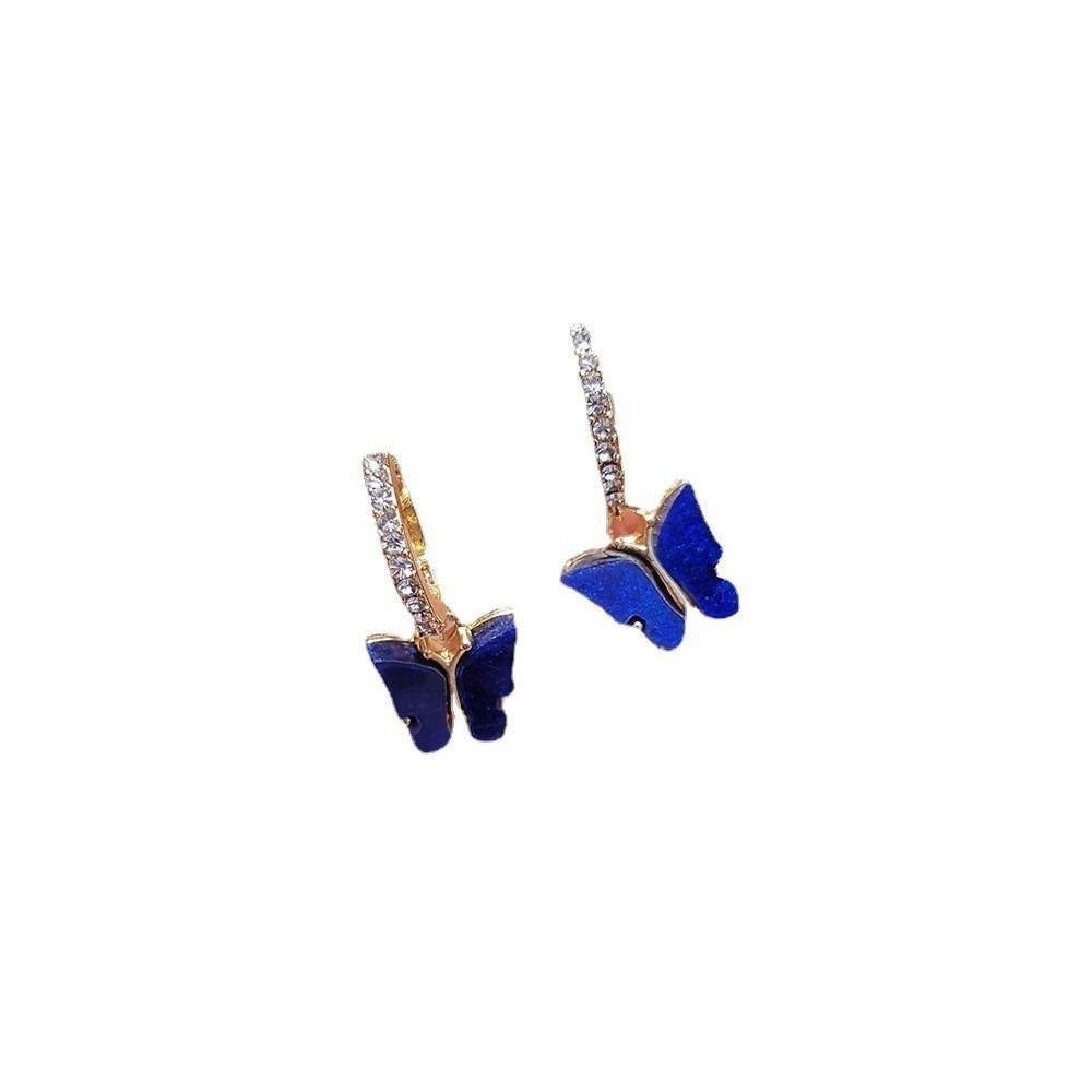 Alloy Butterfly Elegant Earrings Trendy Multicolor Fashion Jewelry For Women