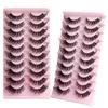 High Imitation Mink False Eyelashes, Multi-Layer Thick Crossed Eyelashes 8D Fluffy Eyelash