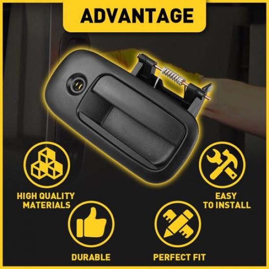 New Rear Back Exterior Door Handle 1996-2009 For Savana GMC / Chevy Express Van