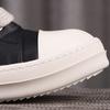 Herr Casual Skor Mode Herr Sneakers Snörskor för Man Streetwear Extra Långa Skosnören Svarta Enfärgade Sneakers