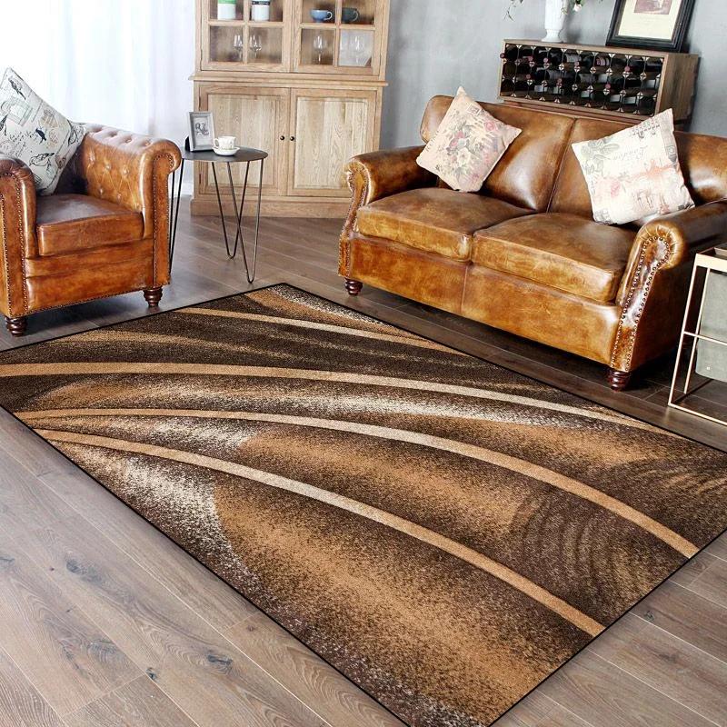 

Modern 3D Faux Animal Skin Area Rug Non-Slip Soft Carpet for Living Room Bedroom Bedside Floor Mat Home Decor 80x120cm