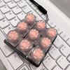 1Pcs Silicone Cat Paw 9 Keys Keyboard Keycaps Keychain Without Light  Toy Anti-Anxiety Point Keycaps Stress Relief Toy