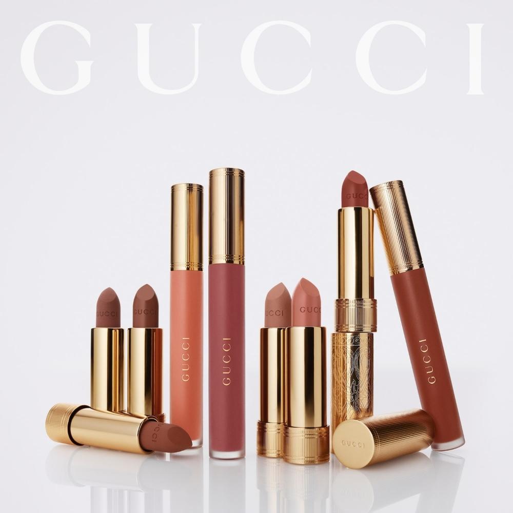 Gucci Transfer Proof Matte Liquid Lipstick 0.12 Oz 223 Isabel Rosewood Pink