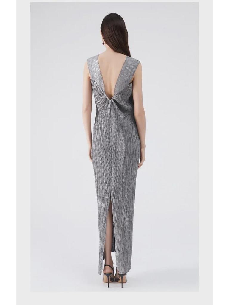 2025 Spring Women's Slim Evening Two-Piece Pleated Dress Set