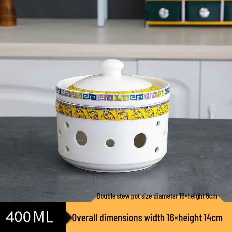 Elegant Ceramic Insulated Serving Bowl with Warming Base