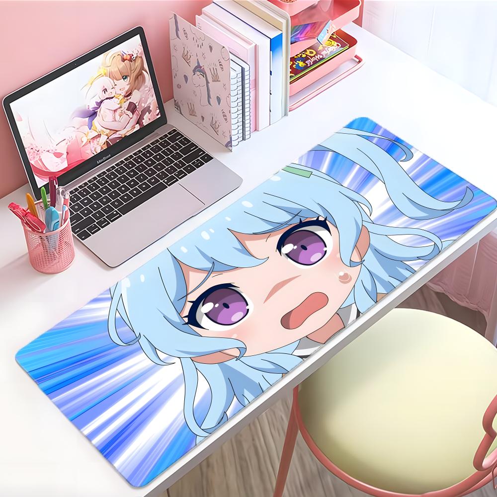 Soft Emotional Anime Kkanon Mouse Pad Large Thick Desk Pad Stitched Edges Gaming Mouse Mat For Pc