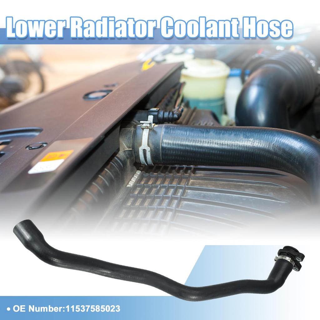 ABSOPRO Engine Coolant Hose for BMW X5 XDrive35i L6 Gas Part Number Black 3.0L - Engine, 11537585023, Rubber,