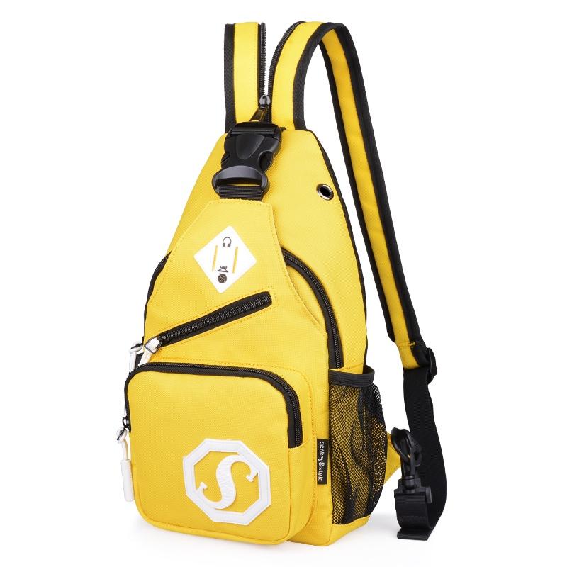 Módní Odolná Oxford Látka USB Nabíjení Lehká Kabelka Crossbody Batoh