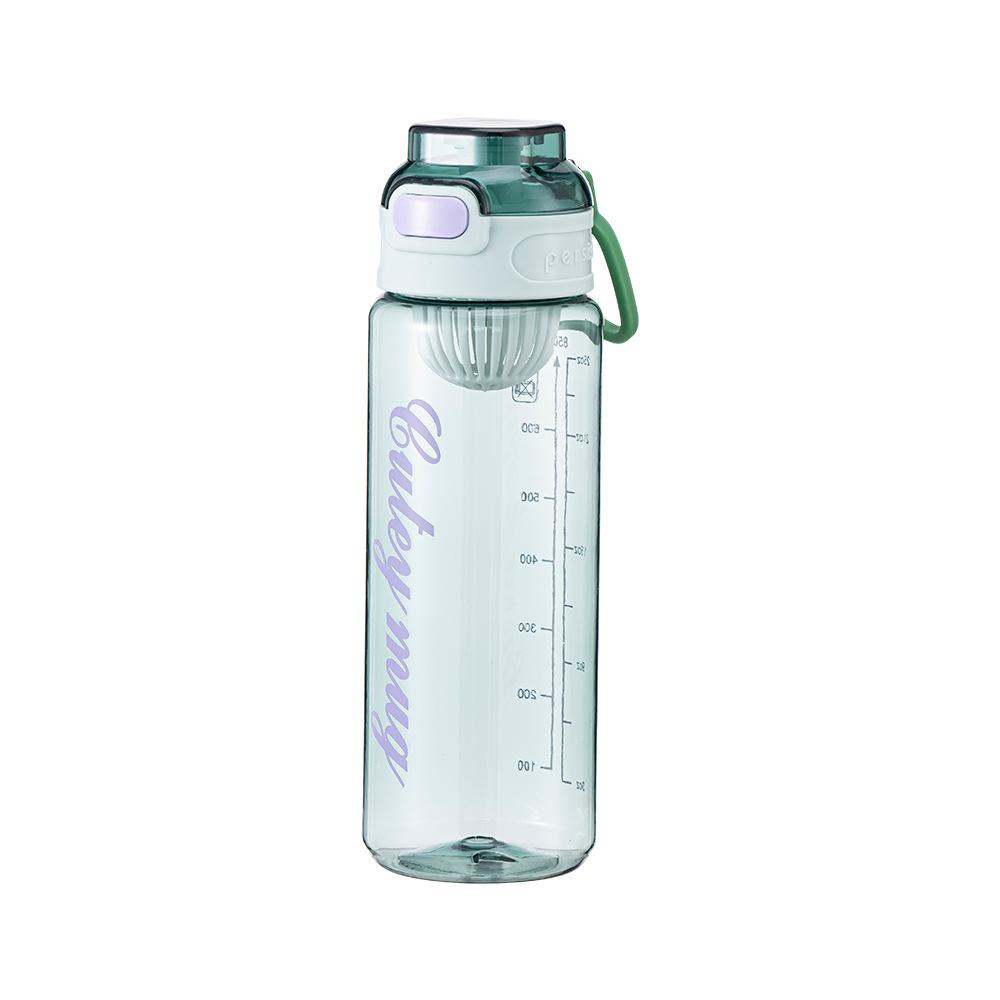 Water Bottle Large Capacity Graduated Plastic Sports Water Cup Outdoor Portable Portable Plastic Cup Student Large Capacity Water Cup Wholesale