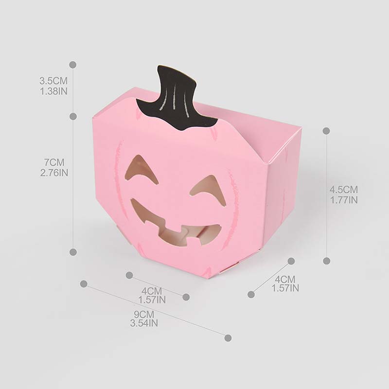 WTEMPO Foldable Creative Halloween Pumpkin Hollowed-out Gift Boxes DIY Party Favors Decor Treat Boxes Daily Presents Packaging Boxes